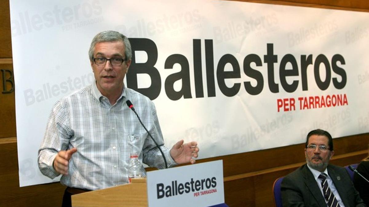 Josep Fèlix Ballesteros, el miércoles, tras ser proclamado candidato del PSC a la alcaldía de Tarragona.