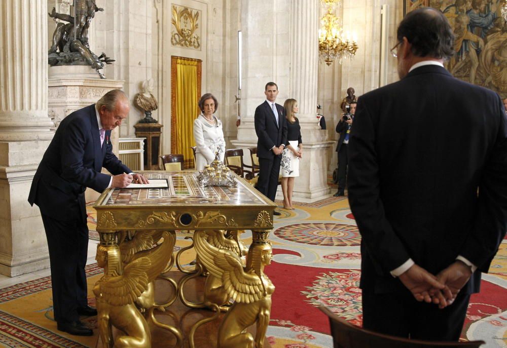 CEREMONIA DE ABDICACIÓN DEL REY JUAN CARLOS