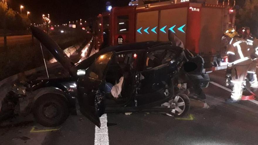 Accidente en Cubelles (Barcelona) en el que murió una bebé.