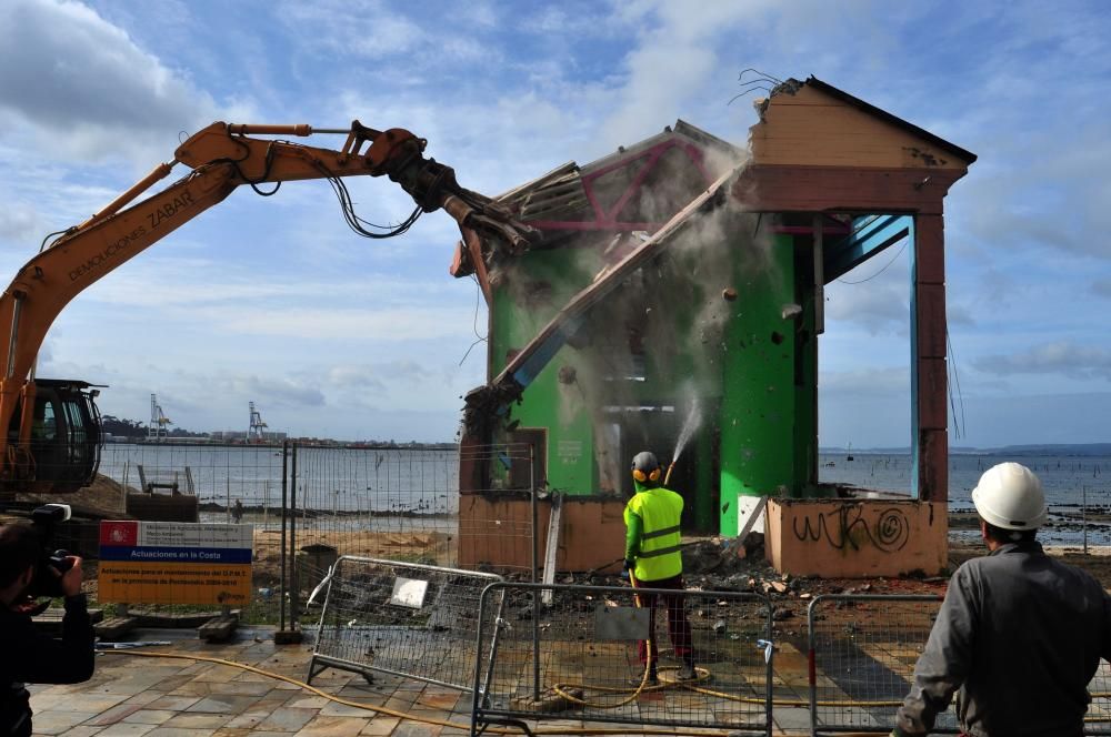 La playa de Compostela de Vilagarcía despide a su acuario