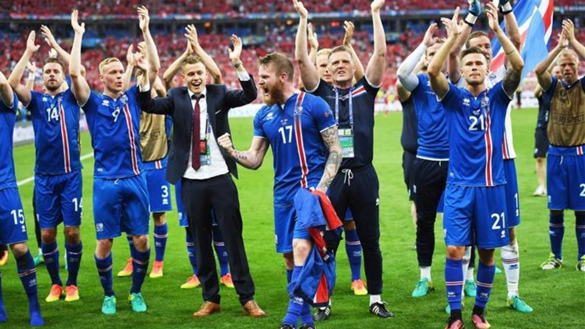 Islandia estalló de alegría tras imponerse 2-1 a Austria