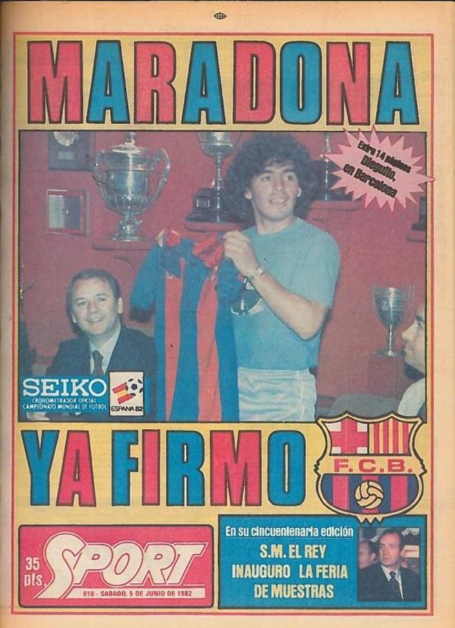 1982 - Maradona ficha por el FC Barcelona