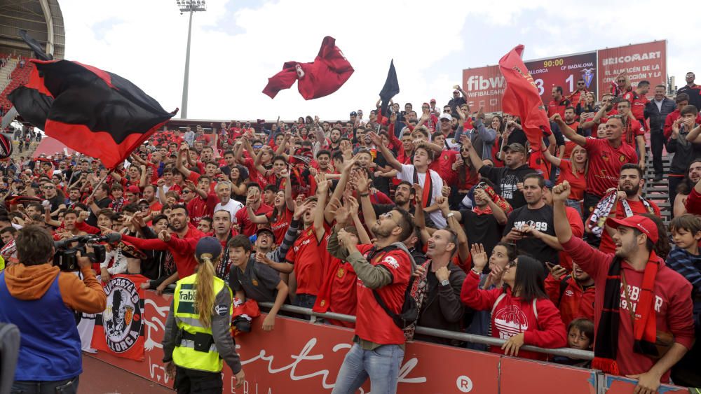 Así ha celebrado la afición el primer puesto del Mallorca