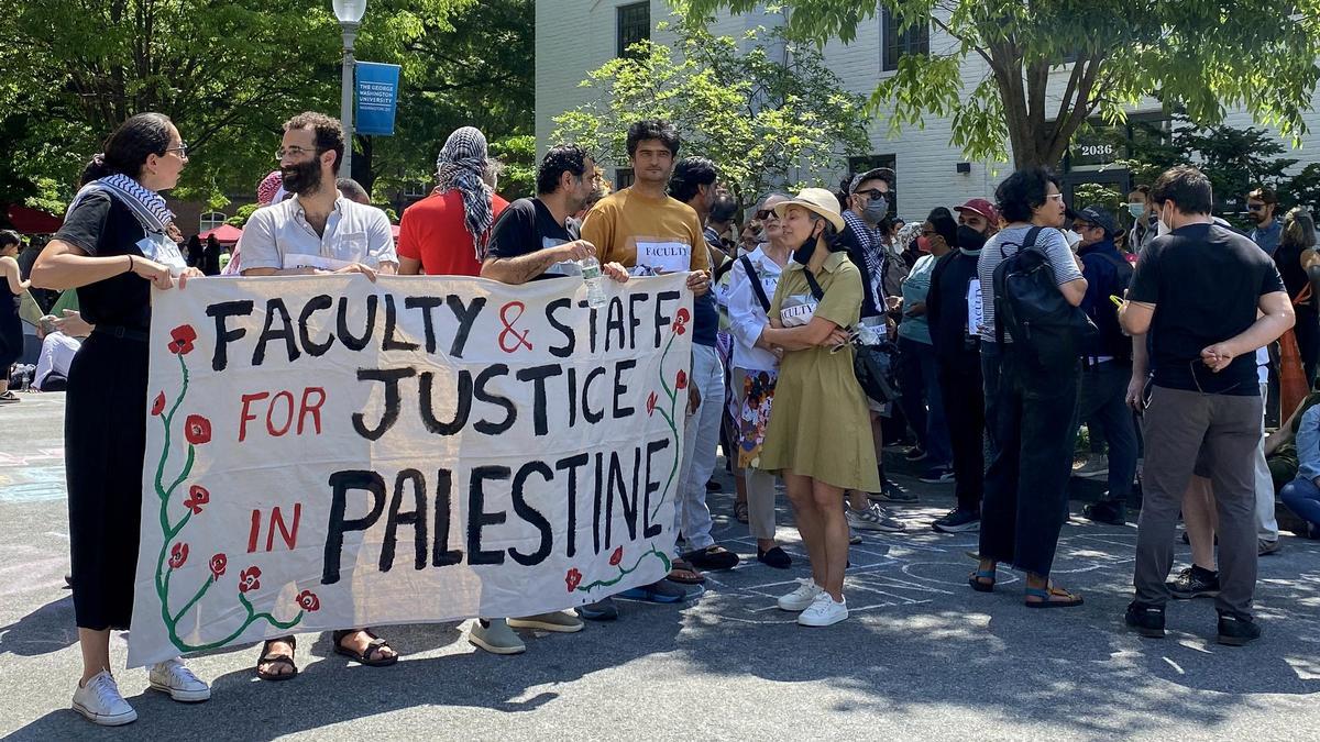 Protesta Pro-Palestina en Washington.