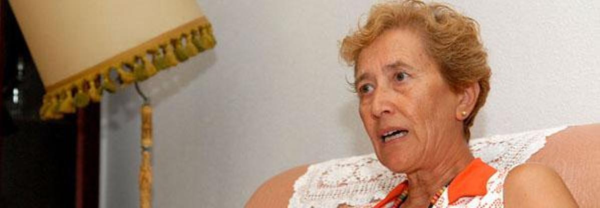 Alicia Martel, en su casa, durante la entrevista. i SANTI BLANCO