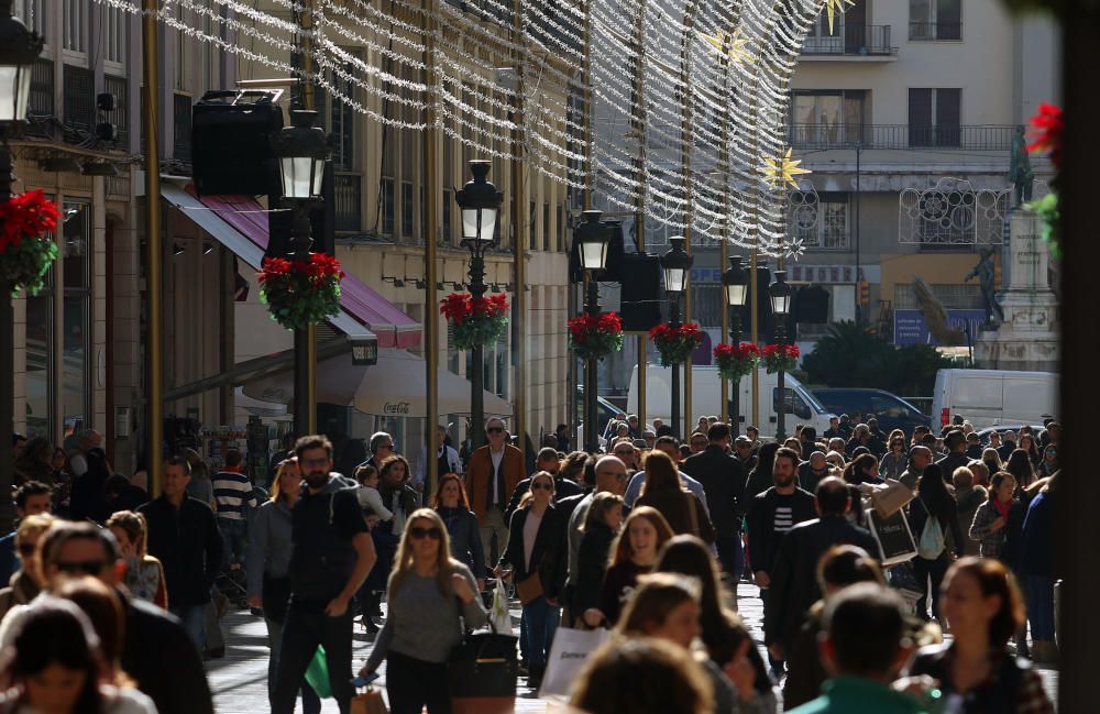 Primer día de las rebajas de enero en Málaga