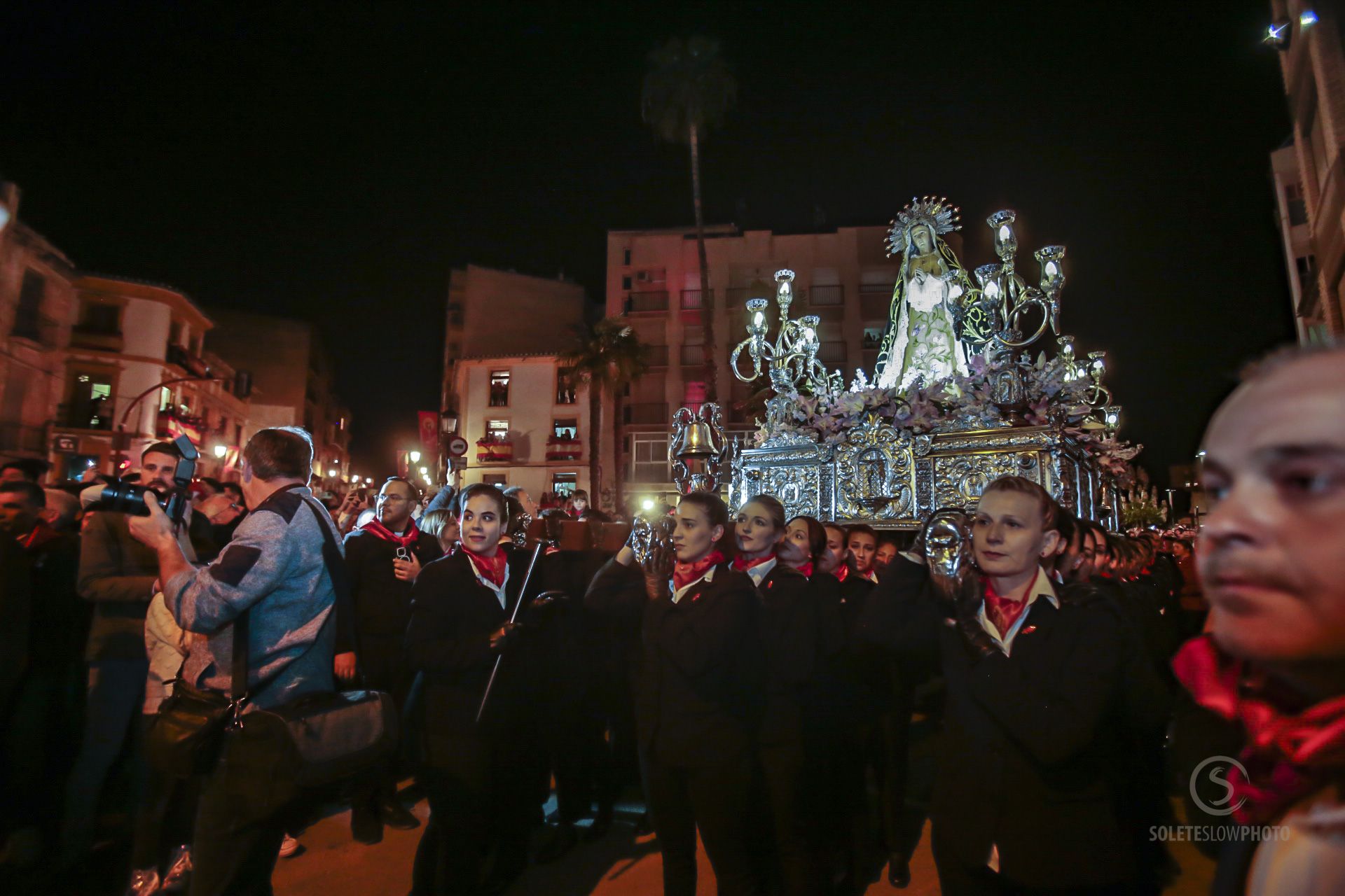 Las imágenes del encuentro del Paso Encarnado en Lorca