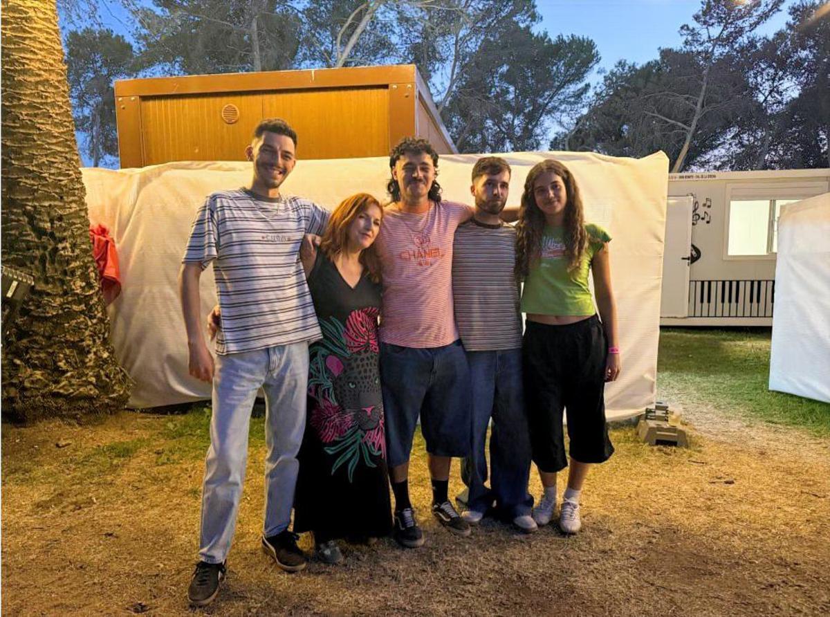 KMKR y Estanco 72 con Marisol en el backstage.