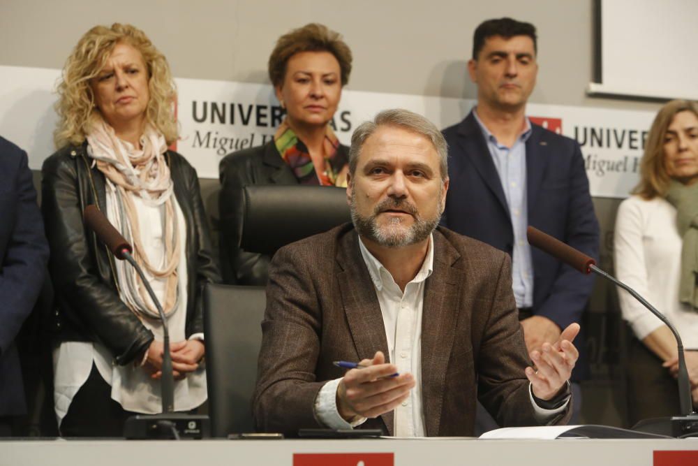 Primer acto del nuevo rector de la UMH