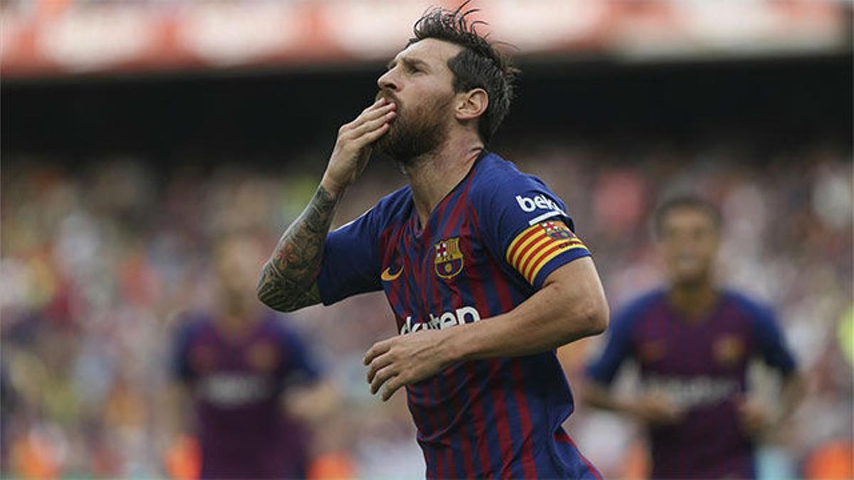 Messi completó su doblete tras un gran pase de Coutinho - LaLiga
