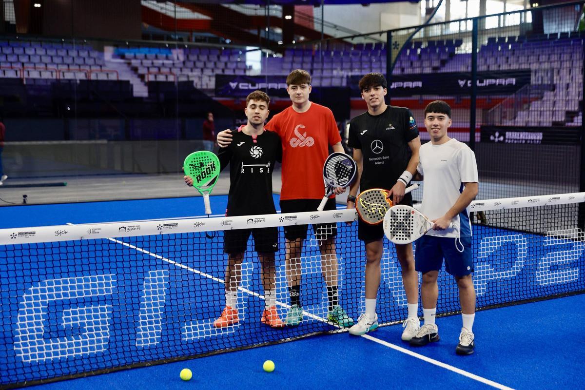 Todo listo en Gijón para disfrutar del mejor pádel internacional (en imágenes)