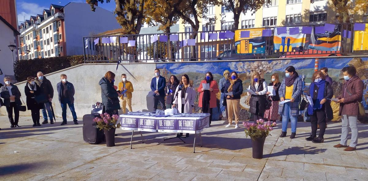 Acto contra la violencia de género hoy en Cerceda