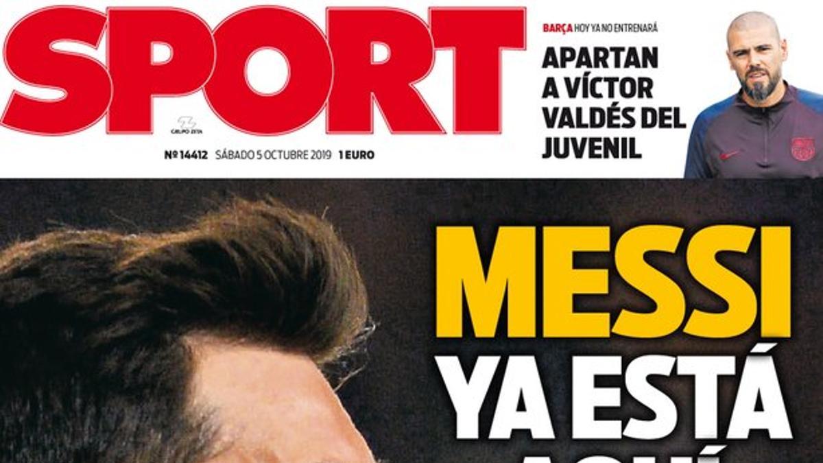 Esta es la portada de hoy