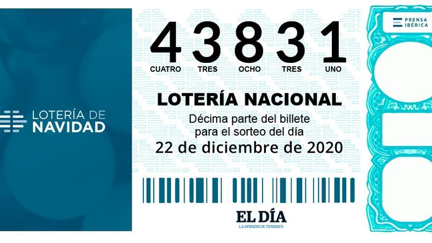 El 43831, quinto premio muy repartido, deja varios pellizcos en Tenerife