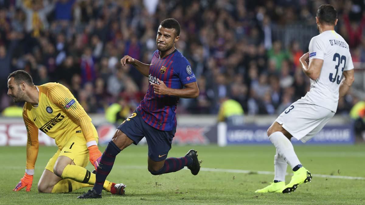 Rafinha vio puerta en el Barça - Inter de 2018