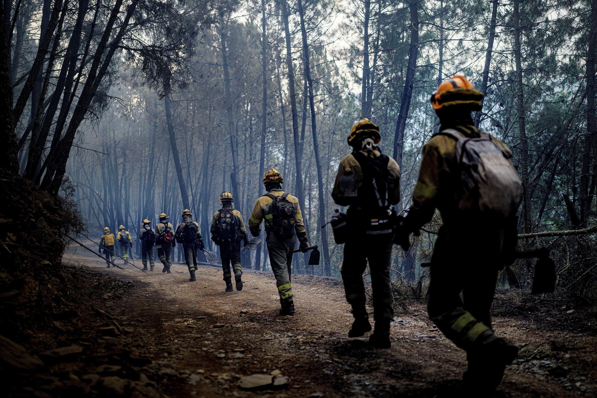 El fuego arrasa más de mil hectáreas en Ribas de Sil