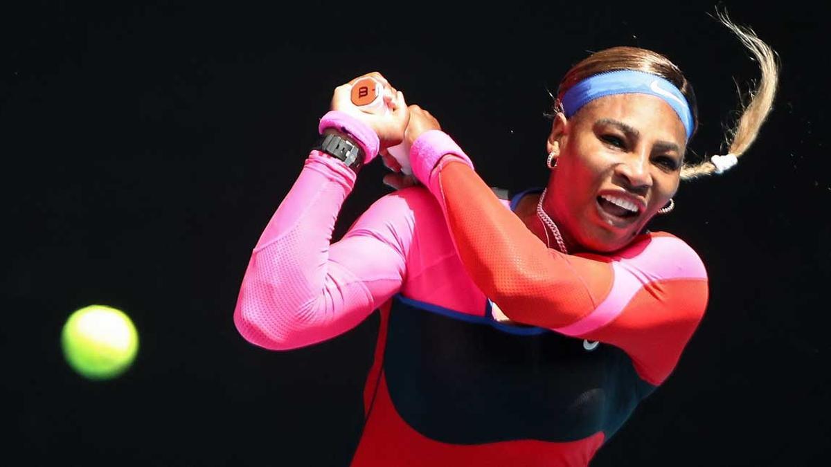 Serena Williams, durante su partido de octavos de final en Melbourne.