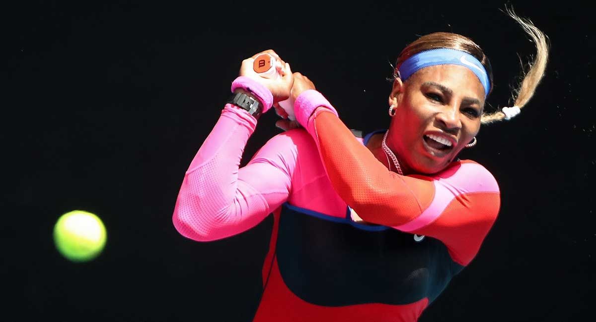 Serena Williams, durante su partido de octavos de final en Melbourne.