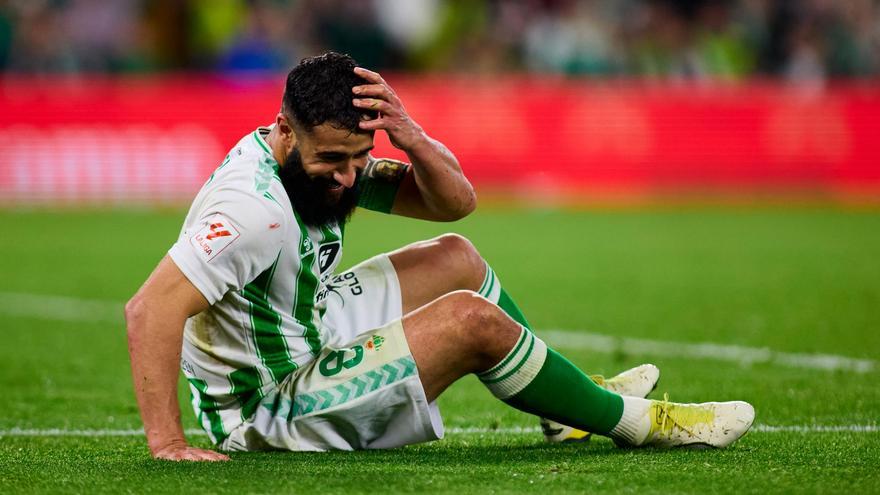 Nabil Fekir of Real Betis gestures during the Spanish league, La Liga EA Sports, football match played between Real Betis and Deportivo Alaves at Benito Villamarin stadium on February . AFP7