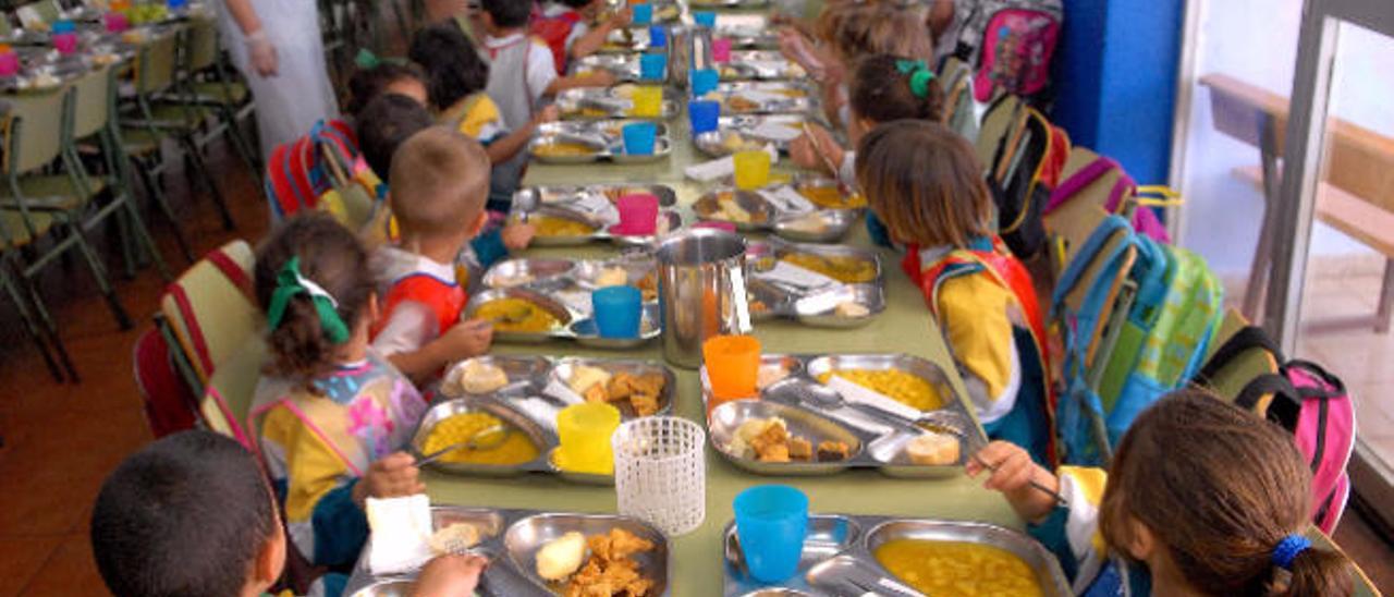 Imagen de archivo de un comedor escolar en Canarias.