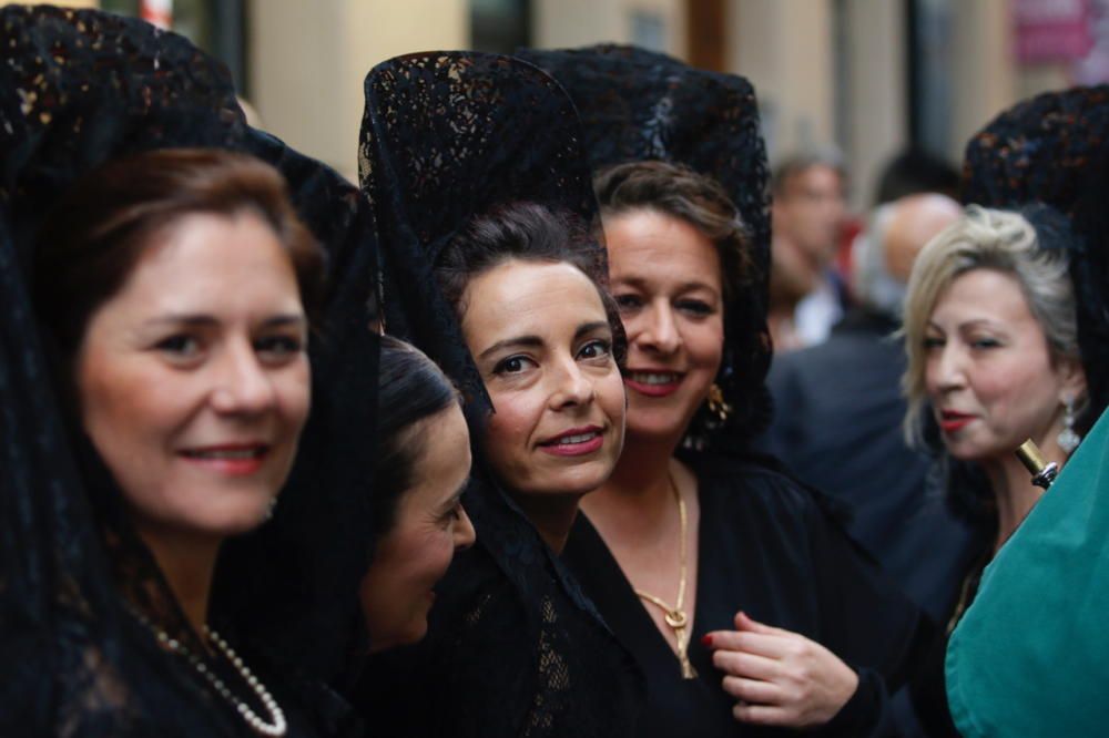 Las imágenes de la procesión de Vera Cruz, en el Jueves Santo de la Semana Santa de Málaga