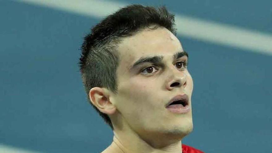 Bruno Hortelano, atleta que ayer sufrió un accidente de circulación.