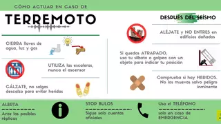 ¿Qué hacer en caso de terremoto?