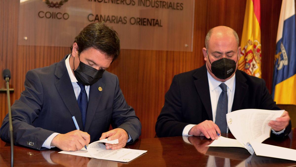 El COIICO y ASINCA colaborarán para ofrecer información y asesoramiento técnico y jurídico a las empresas industriales de Canarias