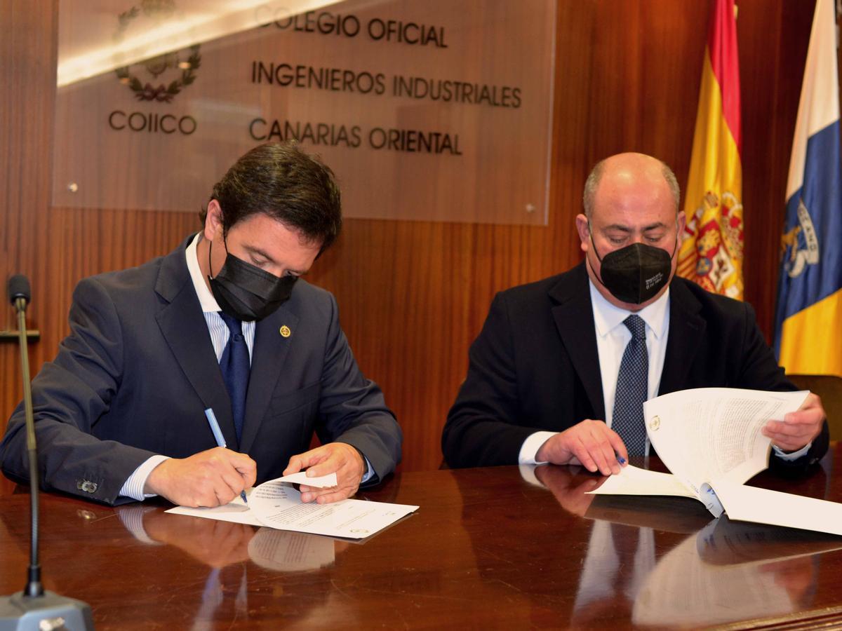 El COIICO y ASINCA colaborarán para ofrecer información y asesoramiento técnico y jurídico a las empresas industriales de Canarias