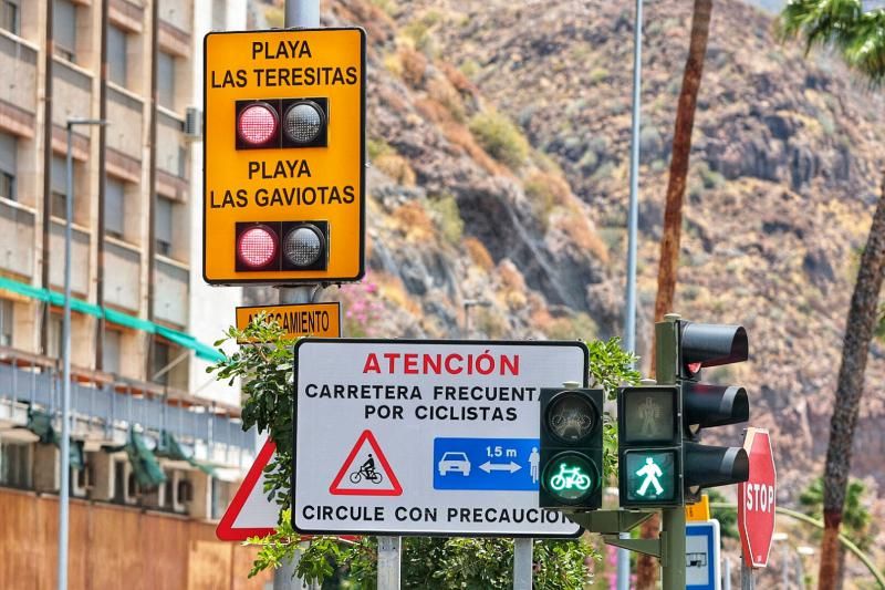 Playas en Santa Cruz de Tenerife en el día de la Virgen del Carmen