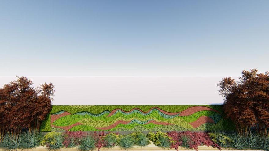 Diseñado un nuevo jardín vertical para el Paseo de Alfonso XIII