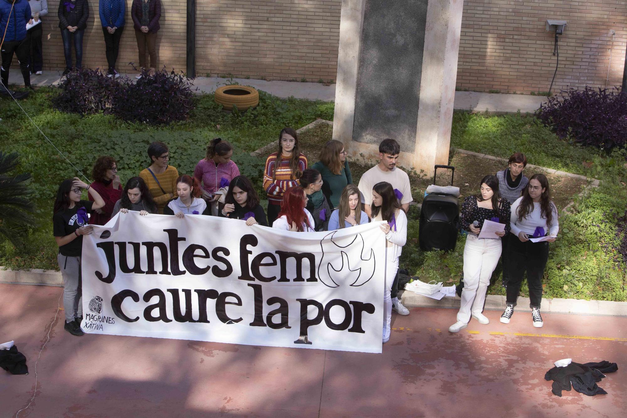 Una performance para visibilizar la lucha contra la violencia machista