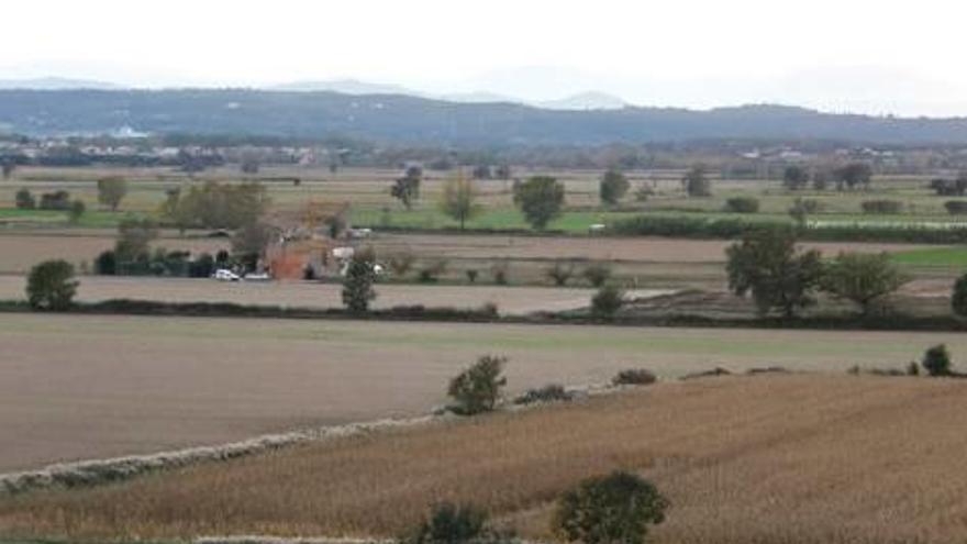 Pla general de la parcel·la on es projecta el camp de vol a Bellcaire d&#039;Empordà.