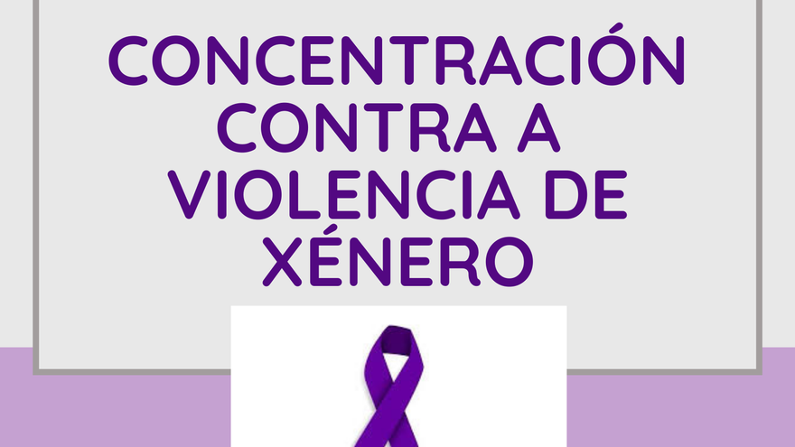 Concentración contra a violencia de xénero