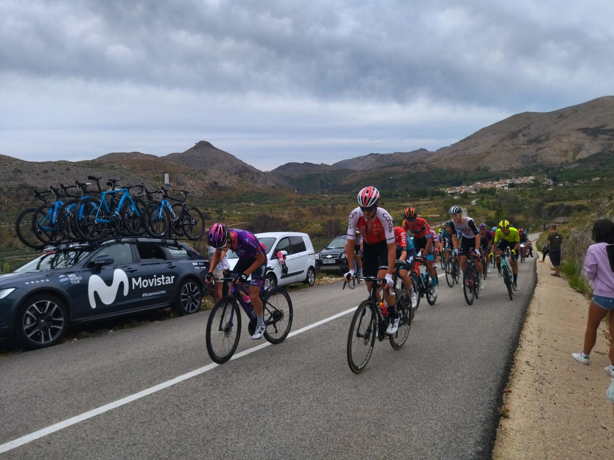 Las imágenes de la Vuelta a España en Dénia y las montañas de la Marina Alta