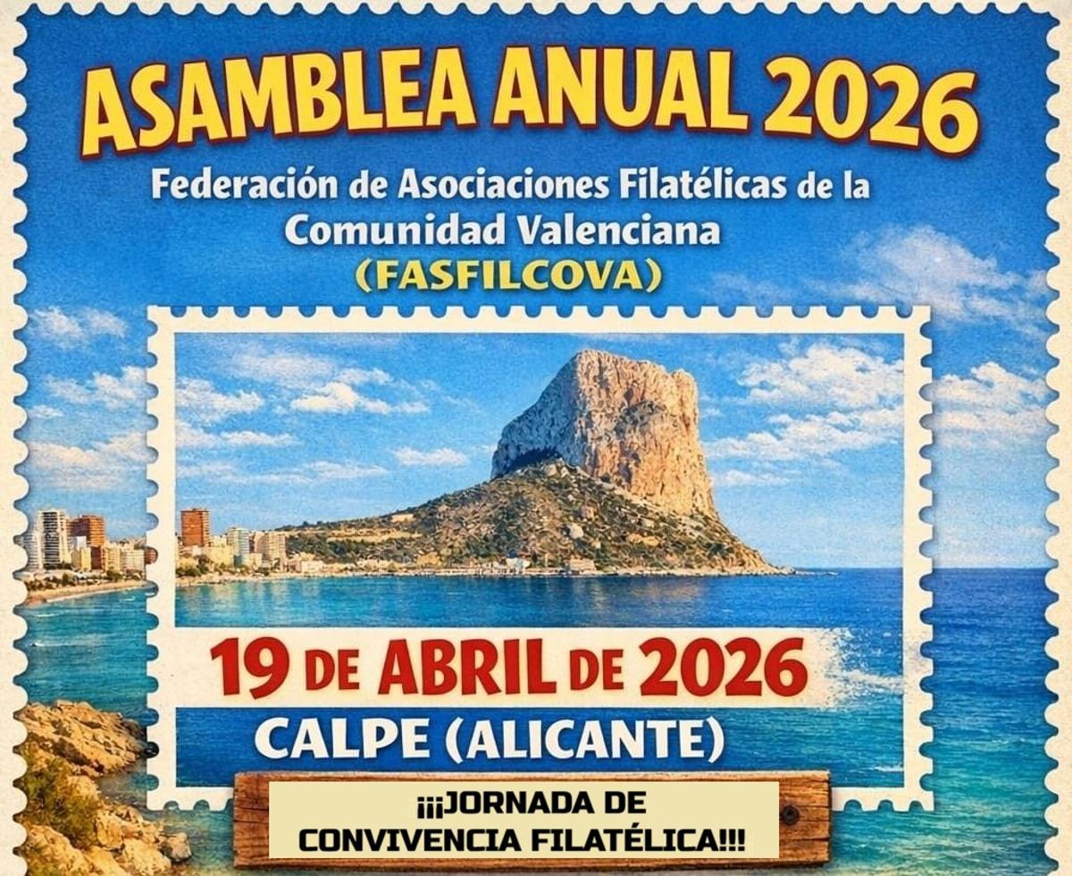 El acto que tendrá lugar a las 12.30 horas en los salones de la Cafetería del Club de Tenis de Calp