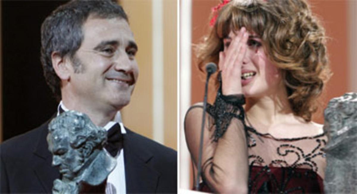 Javier Fesser i Nerea Camacho, a la gala. Fotos: AP / VÍCTOR R. CAIVANO i DAVID CASTRO Javier Fesser i Nerea Camacho, a la gala. Fotos: AP / VÍCTOR R. CAIVANO i DAVID CASTRO