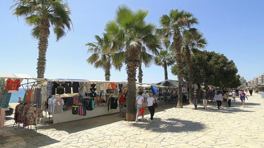 El mercat al Passeig del Mar, en una imatge d&#039;arxiu