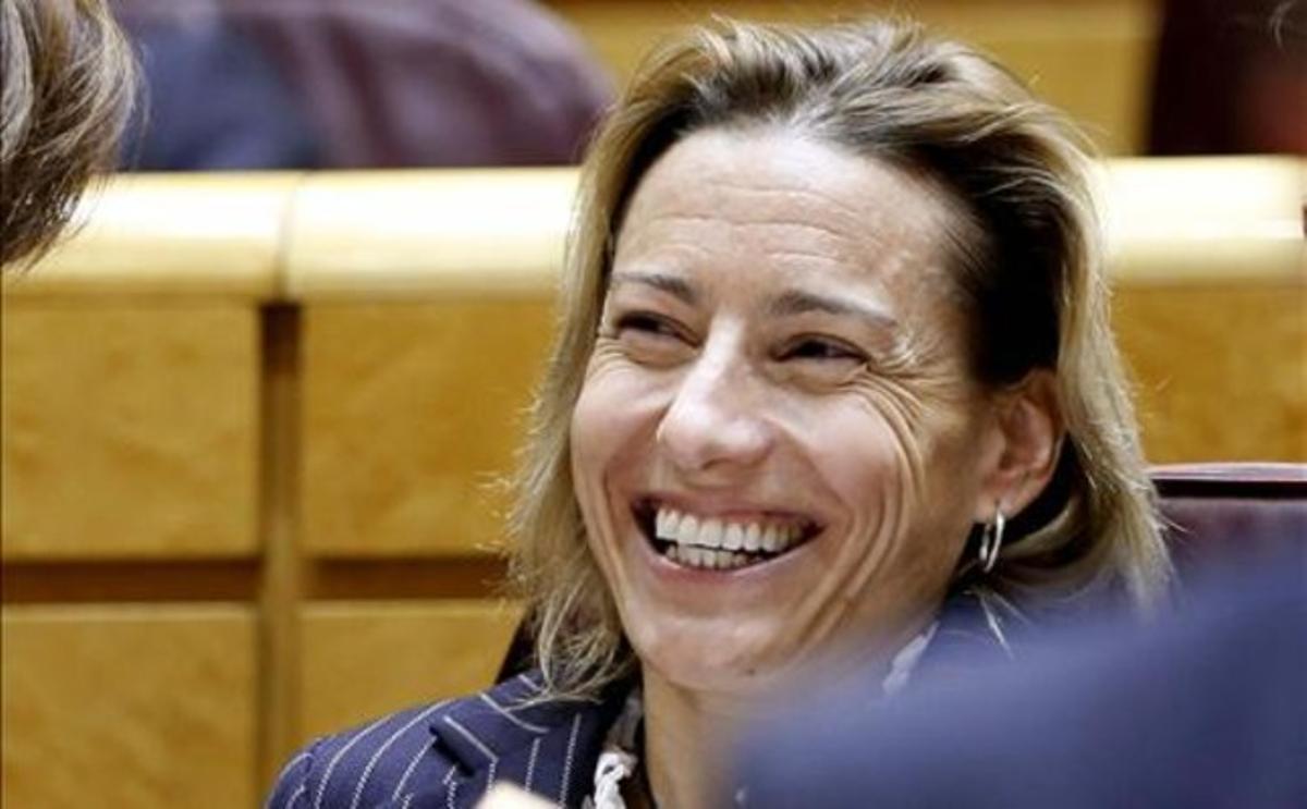 Marta Domínguez, durante su etapa como política en la que llegó a ser senadora por el PP