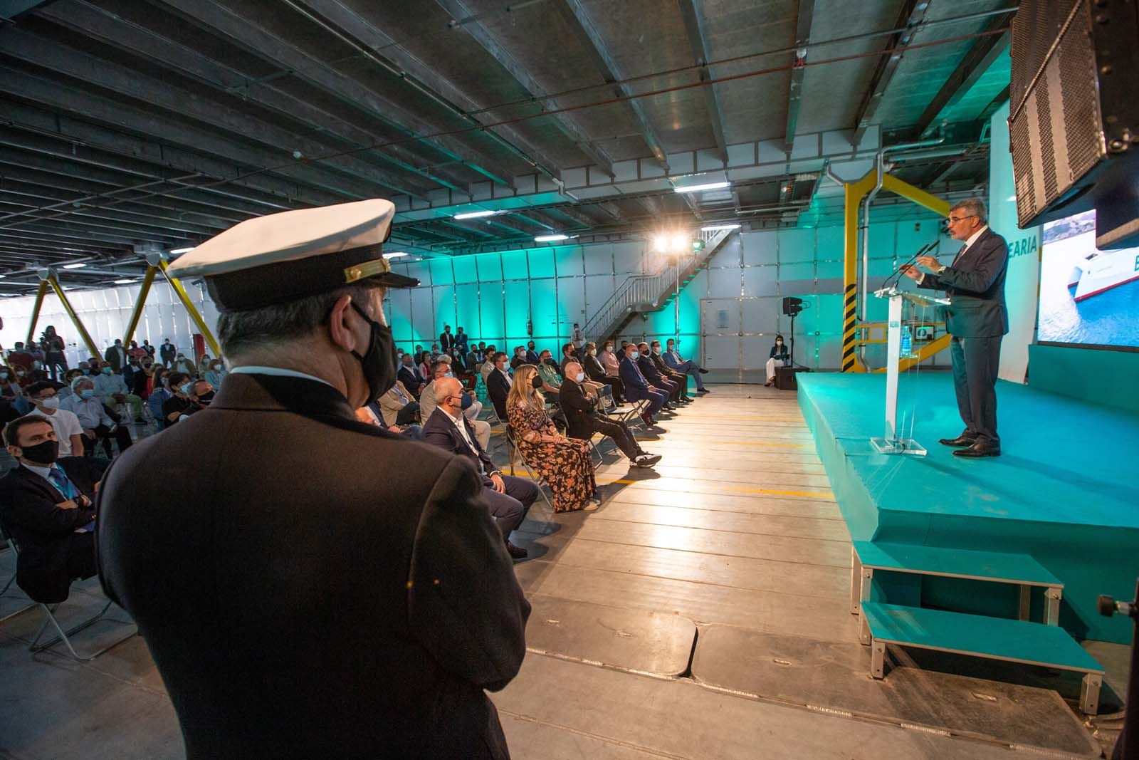 Inauguración del nuevo barco de Baleària, Eleonor Roosevelt.