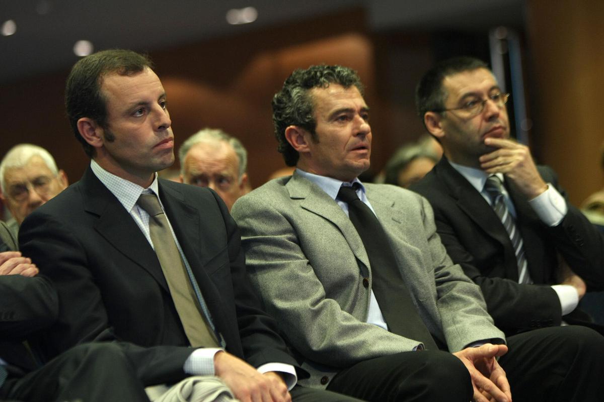 sandro rosell - jaume masferrer - josep maria bartomeu. barça. socios - consell senior blaugrana 2010. paisano 2010. hotel princesa sofia