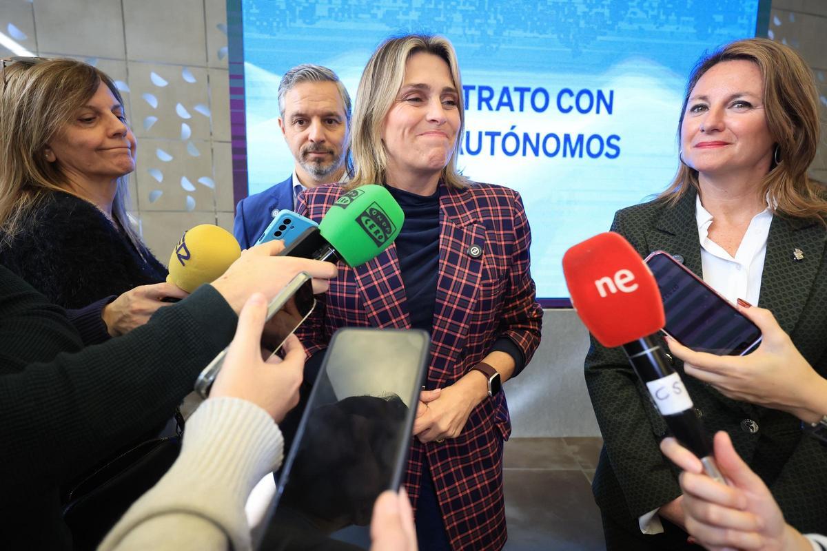 La presidenta provincial del PP, Marta Barrachina, en un acto este jueves en Castelló.