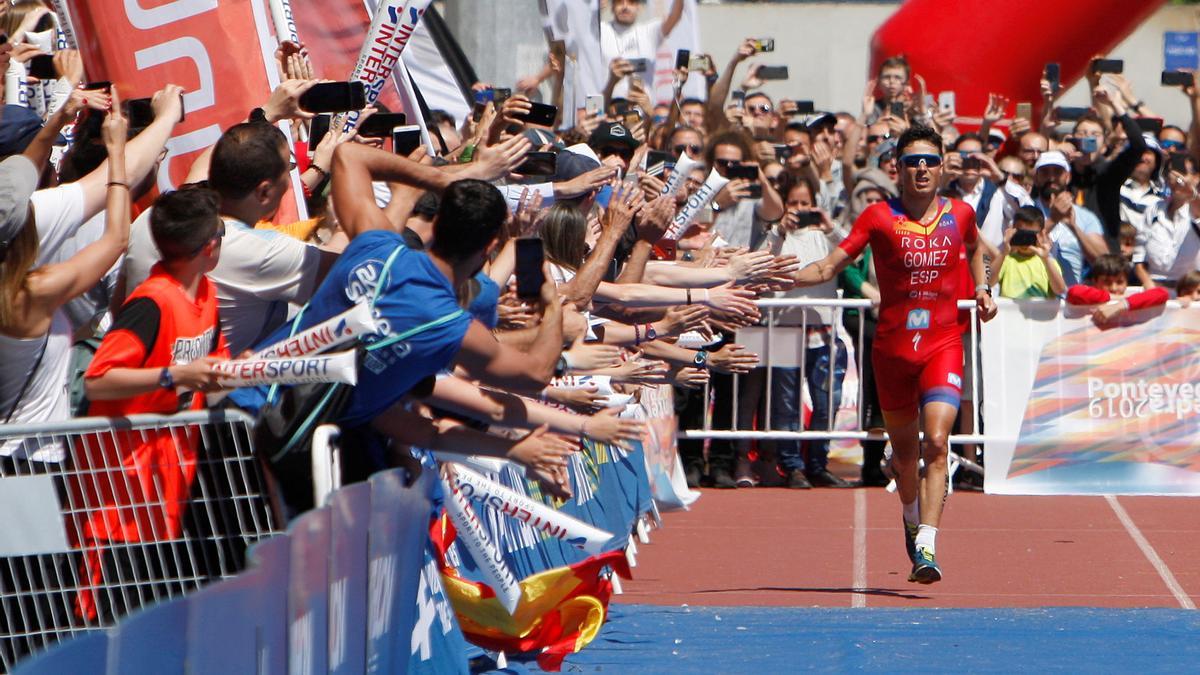 Javier Gómez Noya se alzó con el título mundial de larga distancia en los Campeonatos del Mundo Multideporte celebrados en Pontevedra en 2019