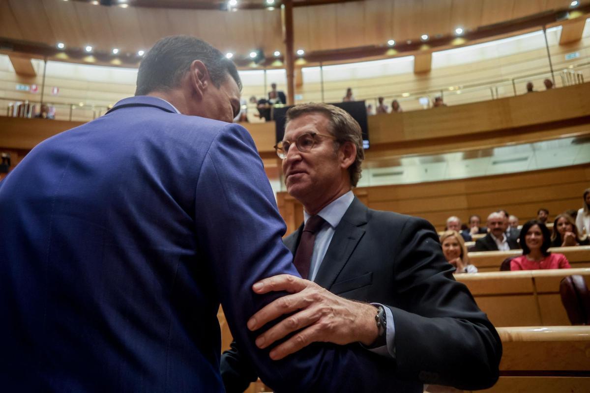 Feijóo: «Sánchez té un enorme talent per buscar culpables i cessar-los»