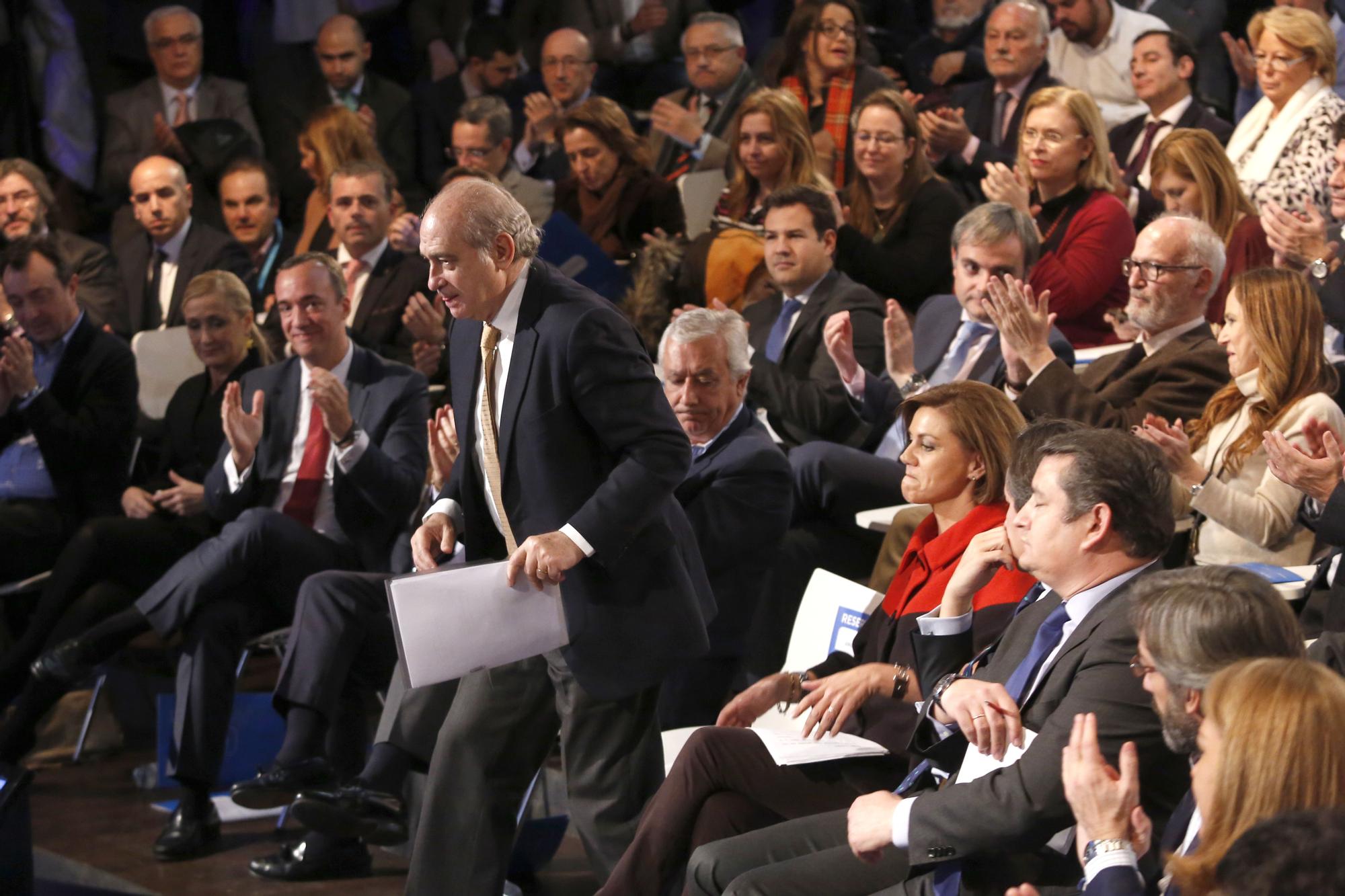 Francisco Martínez, Jorge Fernández Díaz y María Dolores de Cospedal