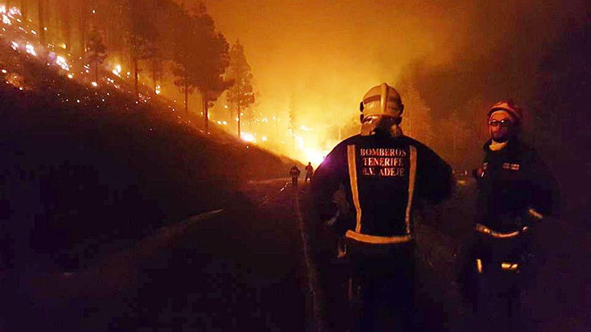 Imagen de archivo del incendio forestal de 2016 en La Palma. | | E.D.