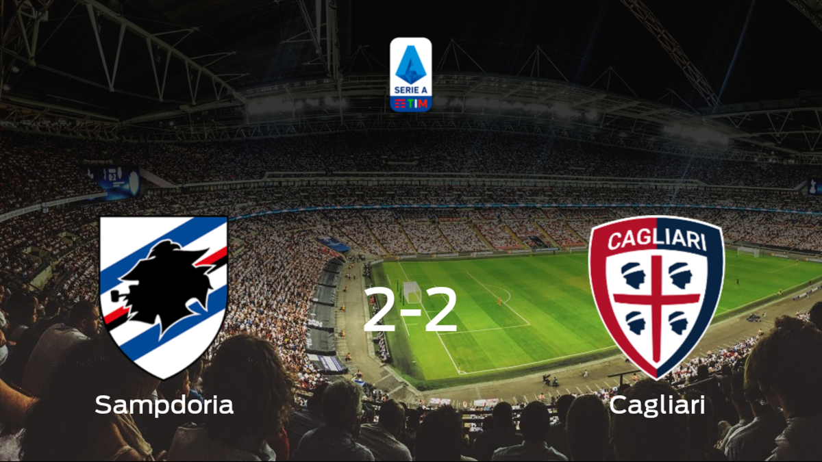 La Sampdoria y el Cagliari se reparten los puntos tras su empate a dos