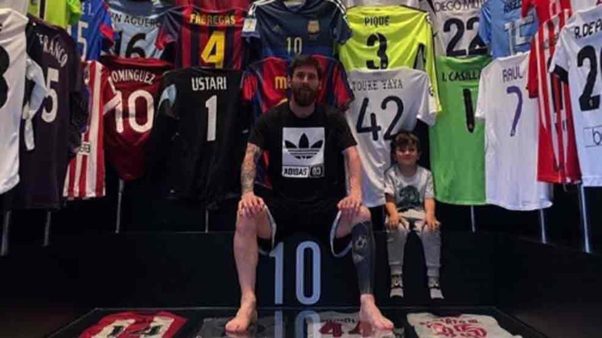 El museo de camisetas de Messi