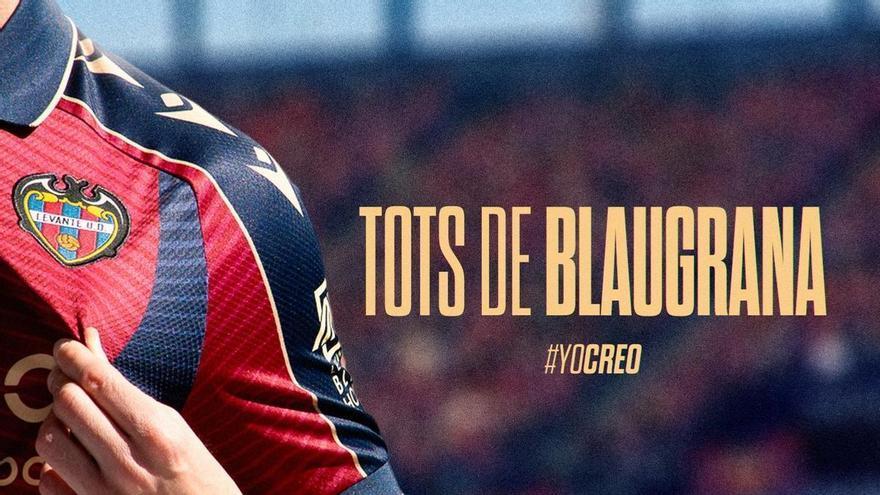 El Levante hace un llamamiento su afición: ¡Granotes, este domingo te esperamos de blaugrana!