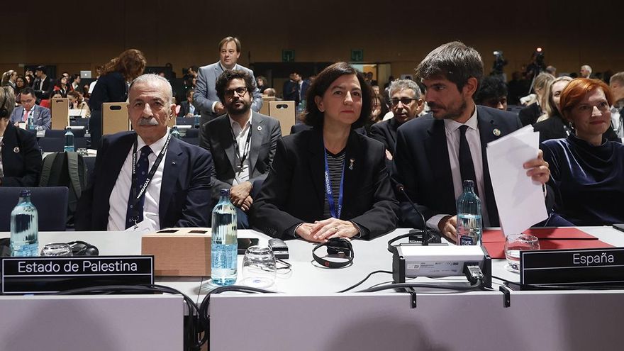 Larga ovación a la delegación de Palestina en la inauguración de Mondiacult en Barcelona